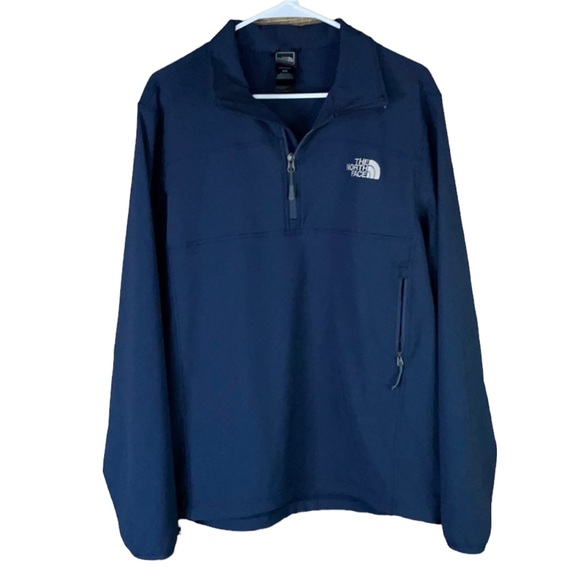 The North Face Nimble Zip Shirt navy blue 1/4 zip Size Medium - Picture 1 of 9
